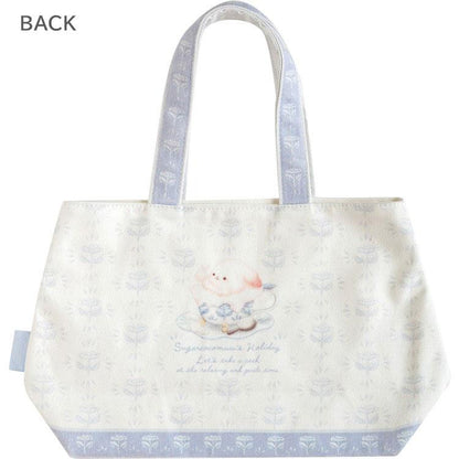 SAN-X | Sugarcocomuu Mini Tote Bag 210×330×110mm (Sugarcocomuu's Holiday Lying Down Sleeping)
