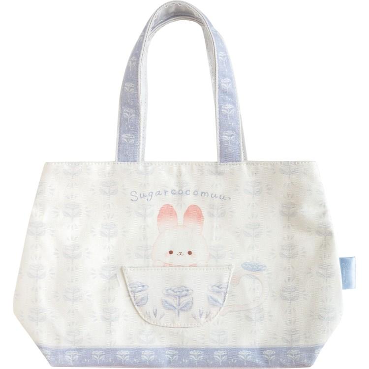 SAN-X | Sugarcocomuu Mini Tote Bag 210×330×110mm (Sugarcocomuu's Holiday Lying Down Sleeping)