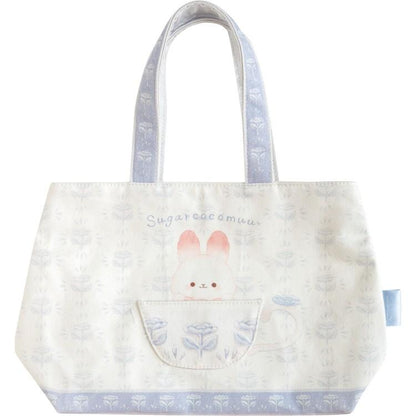 SAN-X | Sugarcocomuu Mini Tote Bag 210×330×110mm (Sugarcocomuu's Holiday Lying Down Sleeping)