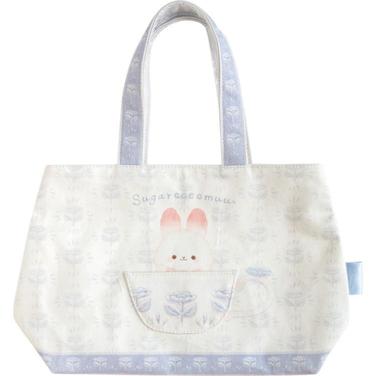 SAN-X | Sugarcocomuu Mini Tote Bag 210×330×110mm (Sugarcocomuu's Holiday Lying Down Sleeping)