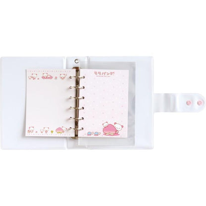 SAN-X | Momo Panda Large Capacity 6-Hole Sticker Binder Organizer 175×125×40mm