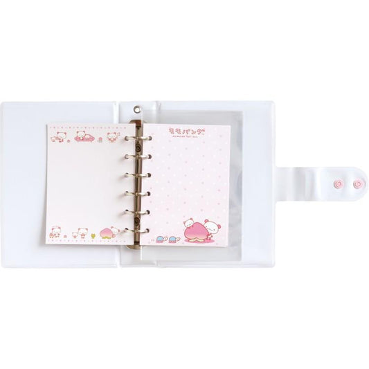 SAN-X | Momo Panda Large Capacity 6-Hole Sticker Binder Organizer 175×125×40mm