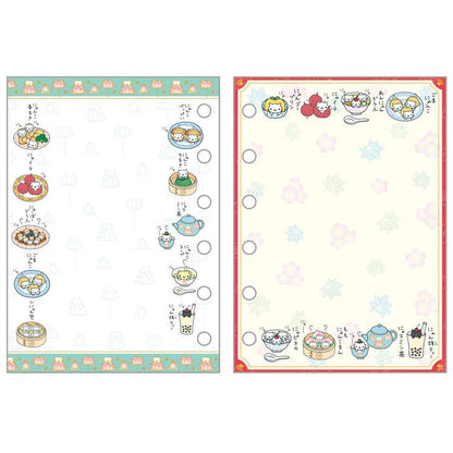 San-X | 6 Hole Sticker Notebook 125×90mm (Nyan Nyan Nyanko)