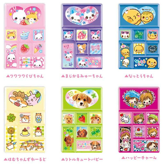 CRUX | Heisei Fancy Trading Tile Sticker Style Badge Blind Box 28x45x6mm