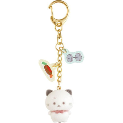 San-X | Ishitsuyo-chan Flocky Mascot Keychain 110×22×19mm (Can You Defeat Temptation?)