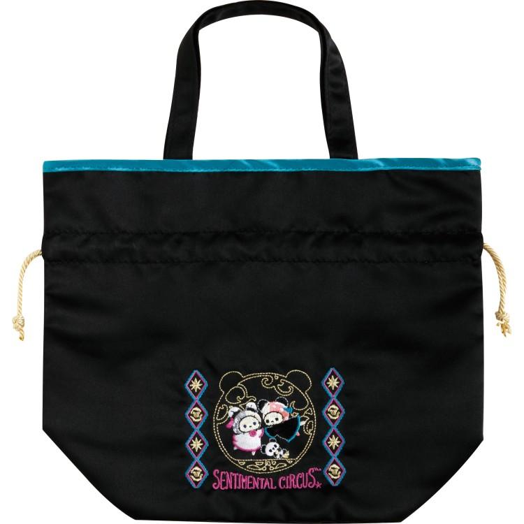 San-X | Sentimental Circus Drawstring Bag with Handle 250×300×120mm (Tonight at the Shirokurokogumaza Tea Salon)