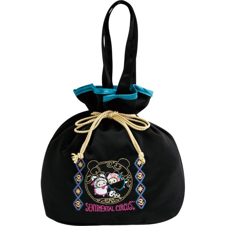 San-X | Sentimental Circus Drawstring Bag with Handle 250×300×120mm (Tonight at the Shirokurokogumaza Tea Salon)