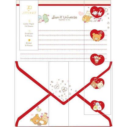 San-X | Letter Envelope Set 190×142mm (San-X Universe Heart)