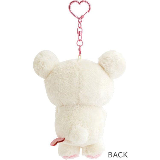 San-X | Rilakkuma Korilakkuma Plush Keychain Bag Charm Mascot 100×85×50mm (San-X Universe Heart)