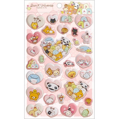 San-X | Squishy Sticker 195×115mm (San-X Universe Heart)