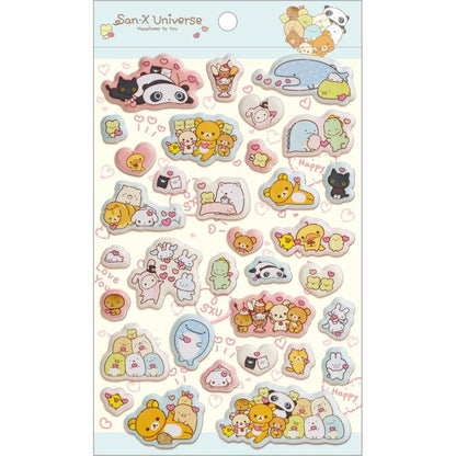 San-X | Squishy Sticker 195×115mm (San-X Universe Heart)