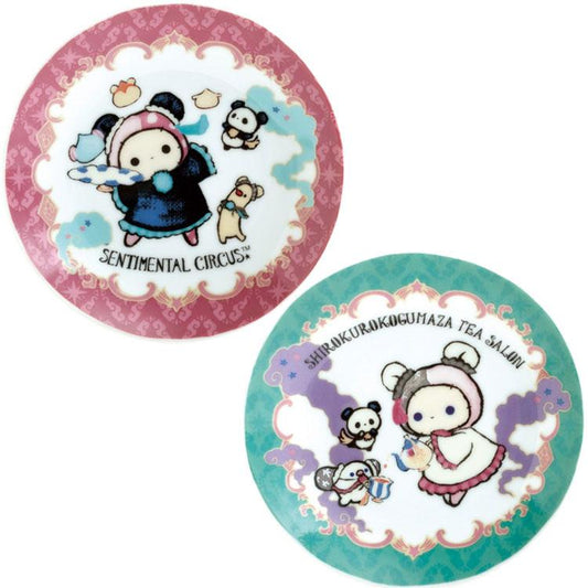 San-X | Sentimental Circus Mini Plate Set 15×Φ100mm (Tonight at the Shirokurokogumaza Tea Salon)