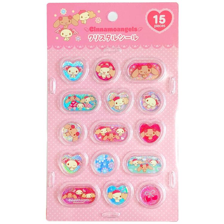 SANRIO | Cinnamo Angels Crystal Seal Sticker 28x17x2mm