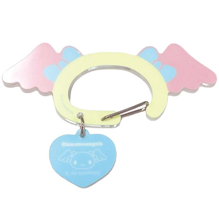 SANRIO | Cinnamo Angels Acrylic Carabiner 46x100x7mm (Azuki)
