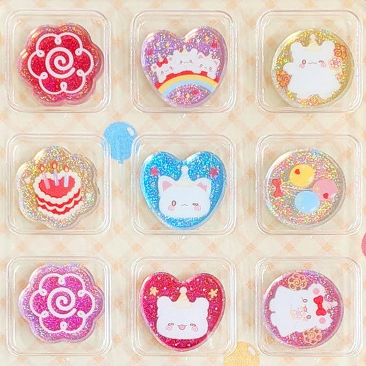 SANRIO | Hanamaruobake Crystal Sticker 180x170x40mm