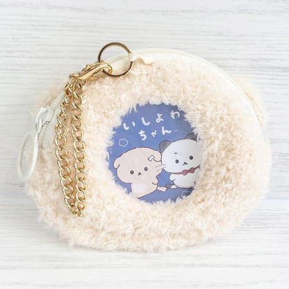 San-X | Ishiyowa-chan Fluffy Can Badge Holder 100x125x35mm