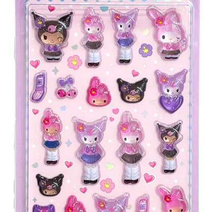 SANRIO | Kuromi & My Melody Pukurin Candy Sticker 170×90×6mm