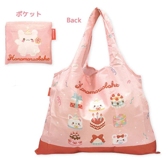 SANRIO | Hanamaruobake Eco Shopping Bag With Pouch 530×400mm (Birthday Pink)