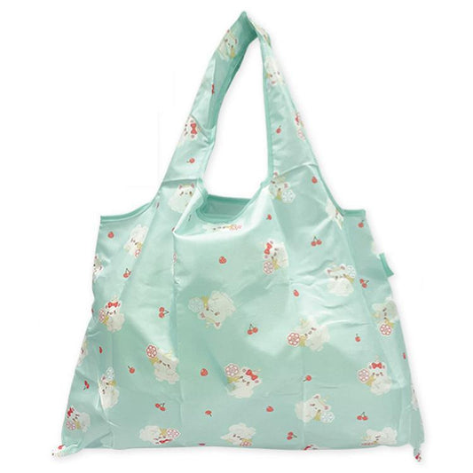 SANRIO | Hanamaruobake Eco Shopping Bag With Pouch 530×400mm (Birthday Mint)