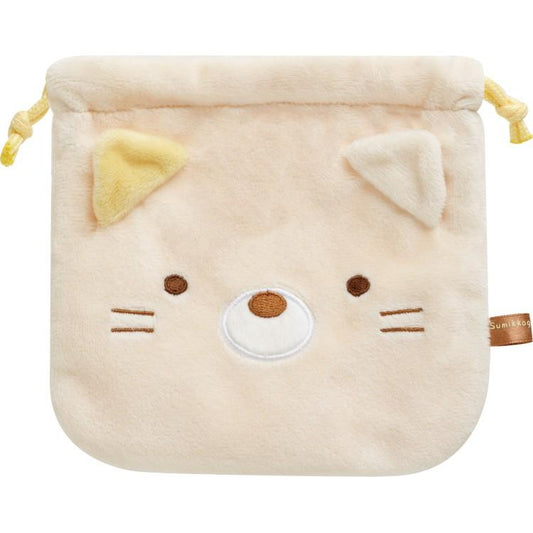 San-X | Sumikko Gurashi Neko Plush Drawstring Bag 150×155mm