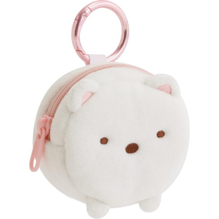 San-X | Sumikko Gurashi Shirokuma Mascot Mini Pouch with Carabiner 60×70×30mm