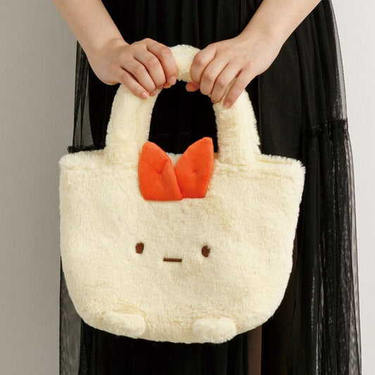 San-X | Sumikko Gurashi Ebifurai no Shippo Fluffy Mini Tote Bag 220×220×90mm