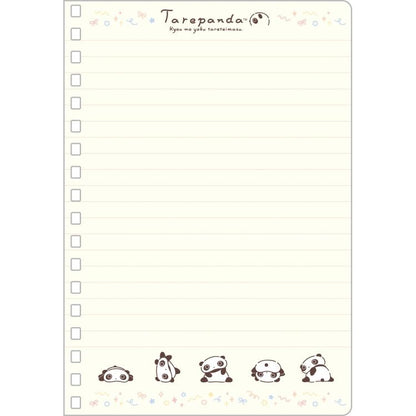 San-X | Everyday Tarepanda Pink Ring Notebook 180x125mm (The Usual Tarepanda)