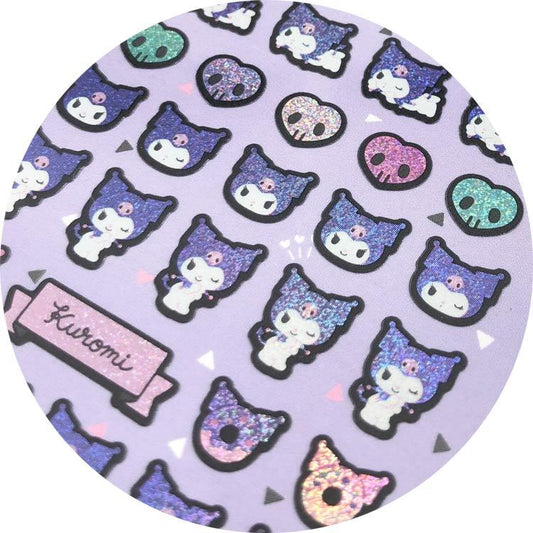 SANRIO | Kuromi Mini Mini Stickers 60×150×1mm