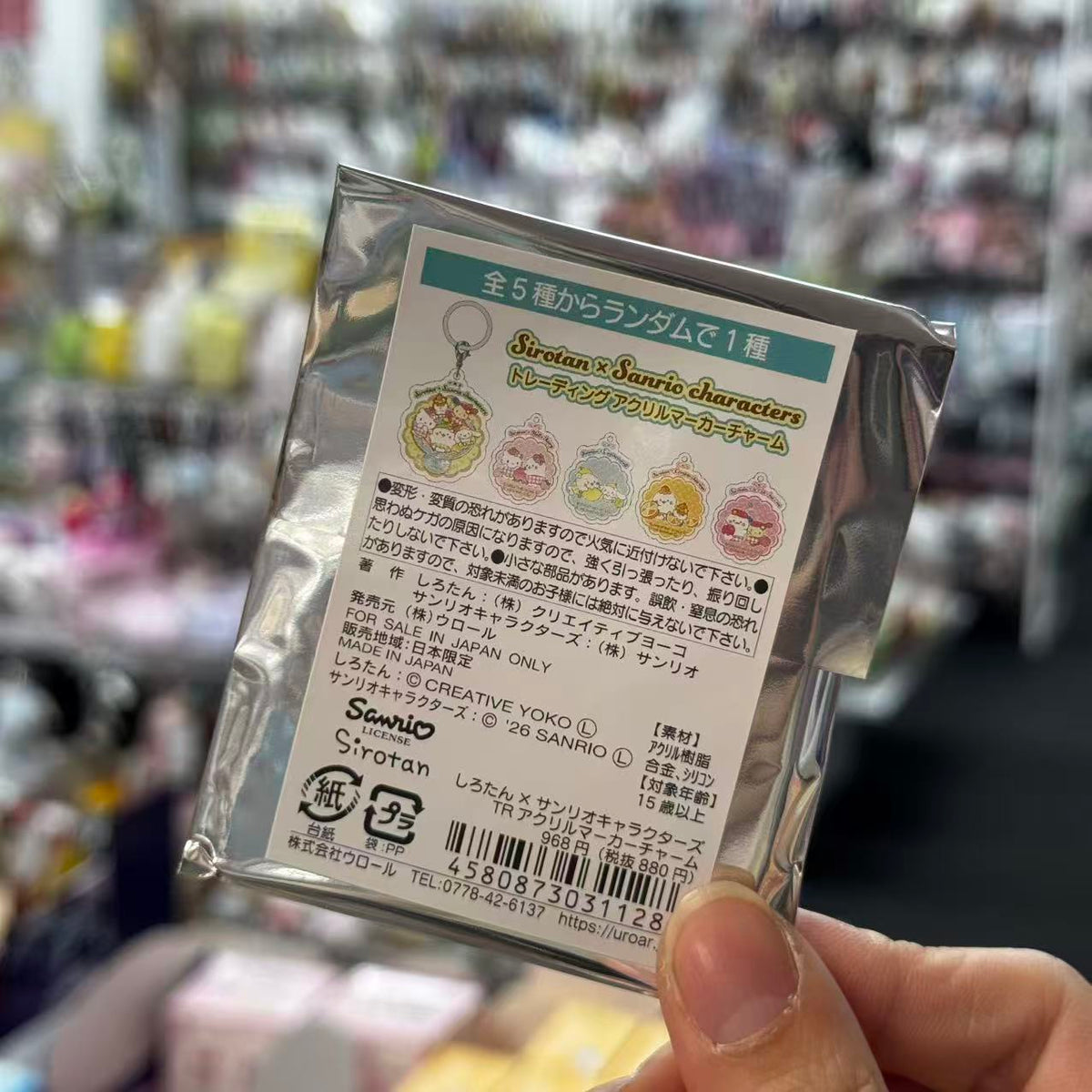 Sirotan x Sanrio Characters | Acrylic Keychain Blind Box