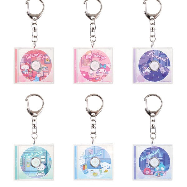SANRIO | Secret CD Case Key Chain Keyring H45×W45×D5mm (Random)