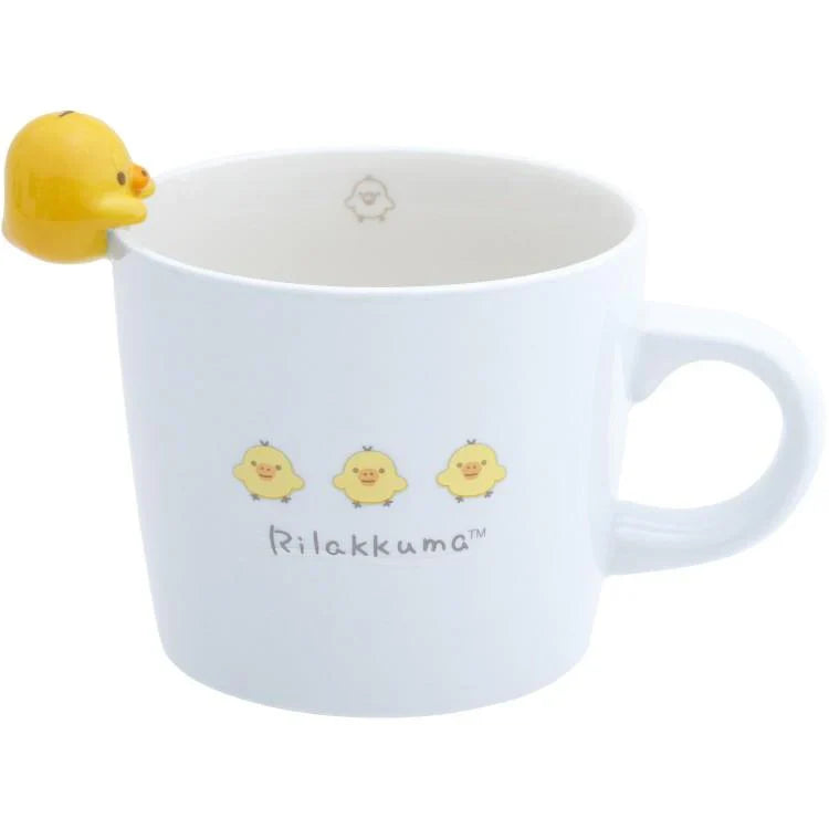 SAN X | Kiiroitori Mug with Mascot Nokkari Figure 120×120×105mm