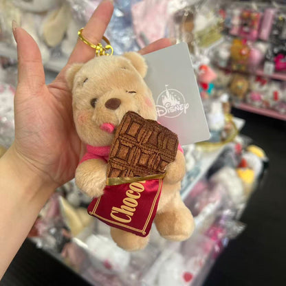 Disney Store Japan | Winnie the Pooh Plush Keychain Bag Charm 160×83×72m (CHOCOLATE STYLE Valentine’s Day 2026)