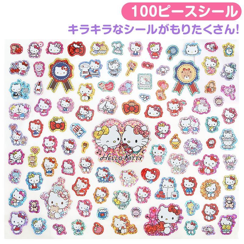 SANRIO | Hello Kitty Glitter Sticker 100pcs 230×1×230mm