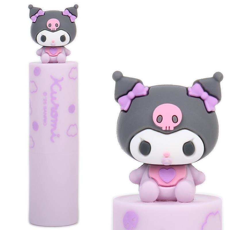 SANRIO | Kuromi Lip Balm with Mascot (Fragrance-free)