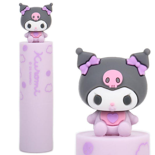SANRIO | Kuromi Lip Balm with Mascot (Fragrance-free)