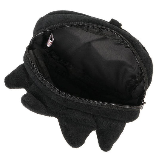 SANRIO | Bad Badtz-Maru Face-shaped Pass Case & Pouch Keychain With Reel 140×50×120mm