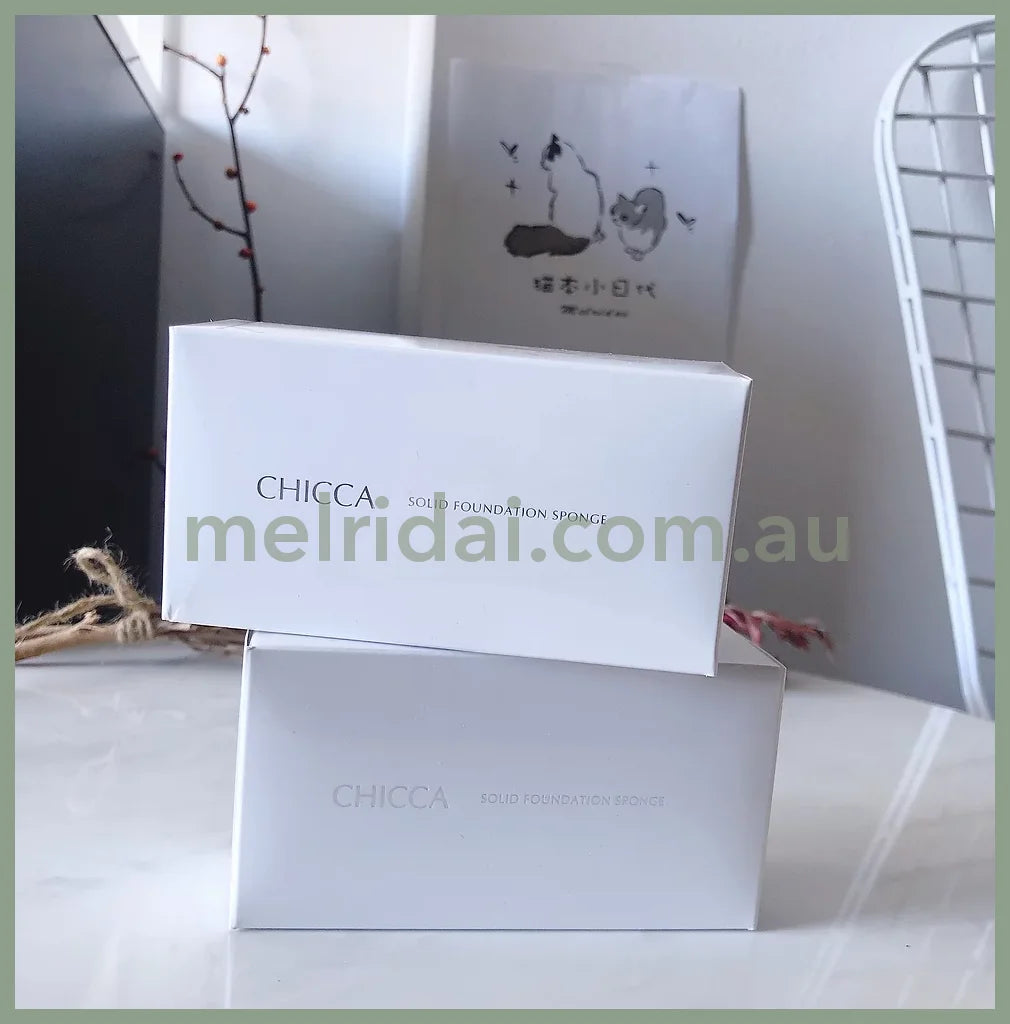 Chiccasolid Foundation Sponge 2Pcs