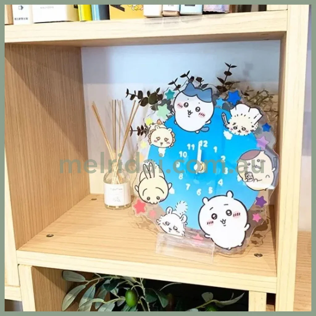 Chiikawa | Acrylic Clock What A Small And Cute Wall Clock H200 X W188Mm 吉伊卡哇 亚克力钟表/可壁挂时钟