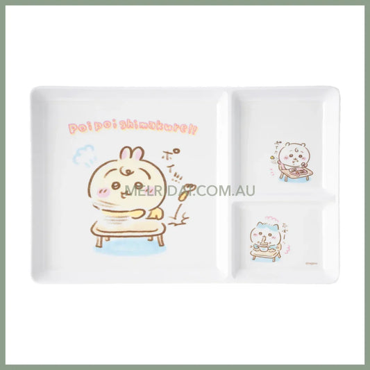 CHIIKAWA | Chiikawa Baby Melamine Plate with Dividers 175 x 250mm (poi poi shimakure!!)