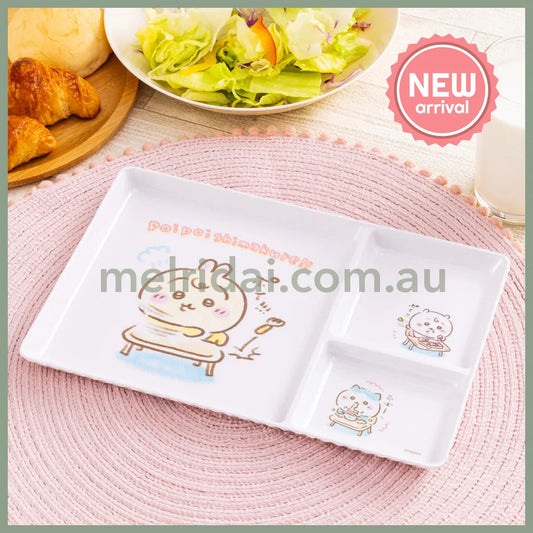 CHIIKAWA | Chiikawa Baby Melamine Plate with Dividers 175 x 250mm (poi poi shimakure!!)