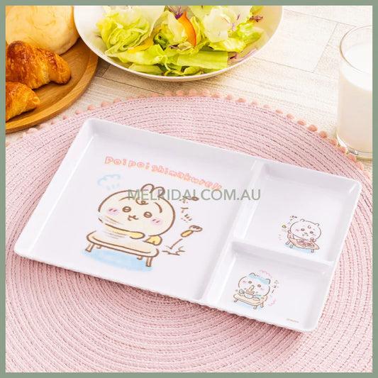 CHIIKAWA | Chiikawa Baby Melamine Plate with Dividers 175 x 250mm (poi poi shimakure!!)