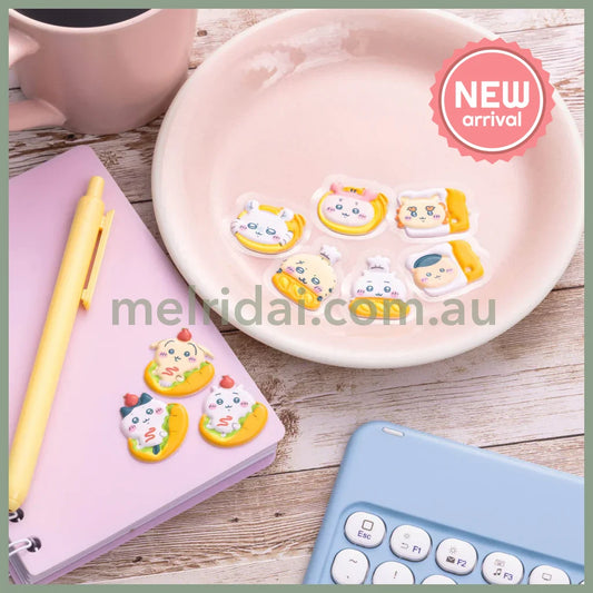 CHIIKAWA | Bakery Puffy Flake Stickers 18 pieces (Everyone with Various Bread)