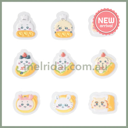 CHIIKAWA | Bakery Puffy Flake Stickers 18 pieces (Everyone with Various Bread)