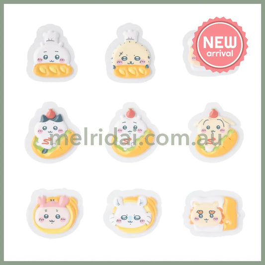 CHIIKAWA | Bakery Puffy Flake Stickers 18 pieces (Everyone with Various Bread)