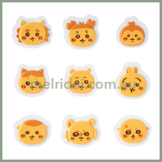 CHIIKAWA | Bakery Puffy Flake Stickers 18 pieces (Little Bread)