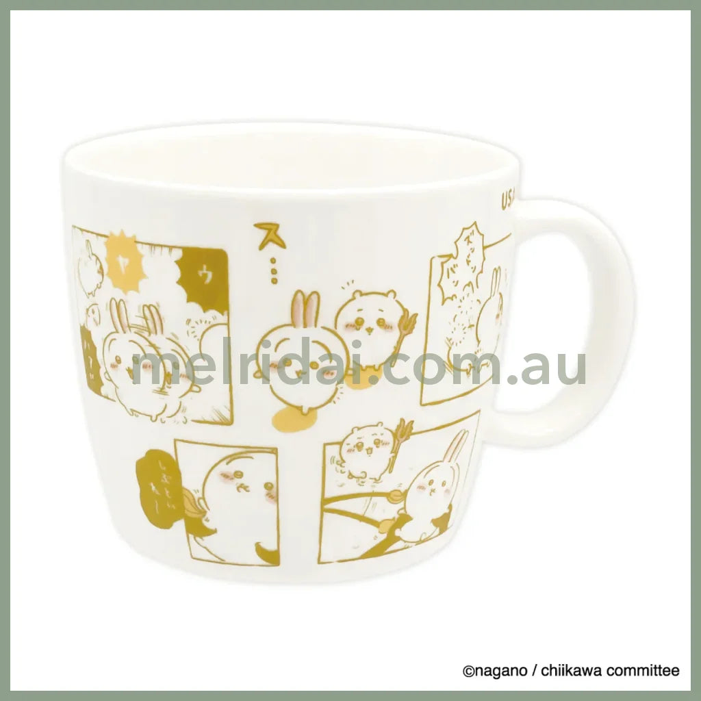 CHIIKAWA | Ceremic Mug Dishwasher Safe 136×H90mm (Usagi - Uya-Hah!!)
