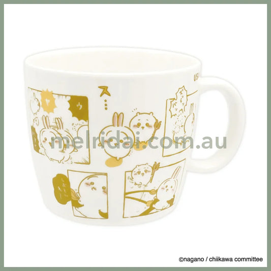 CHIIKAWA | Ceremic Mug Dishwasher Safe 136×H90mm (Usagi - Uya-Hah!!)