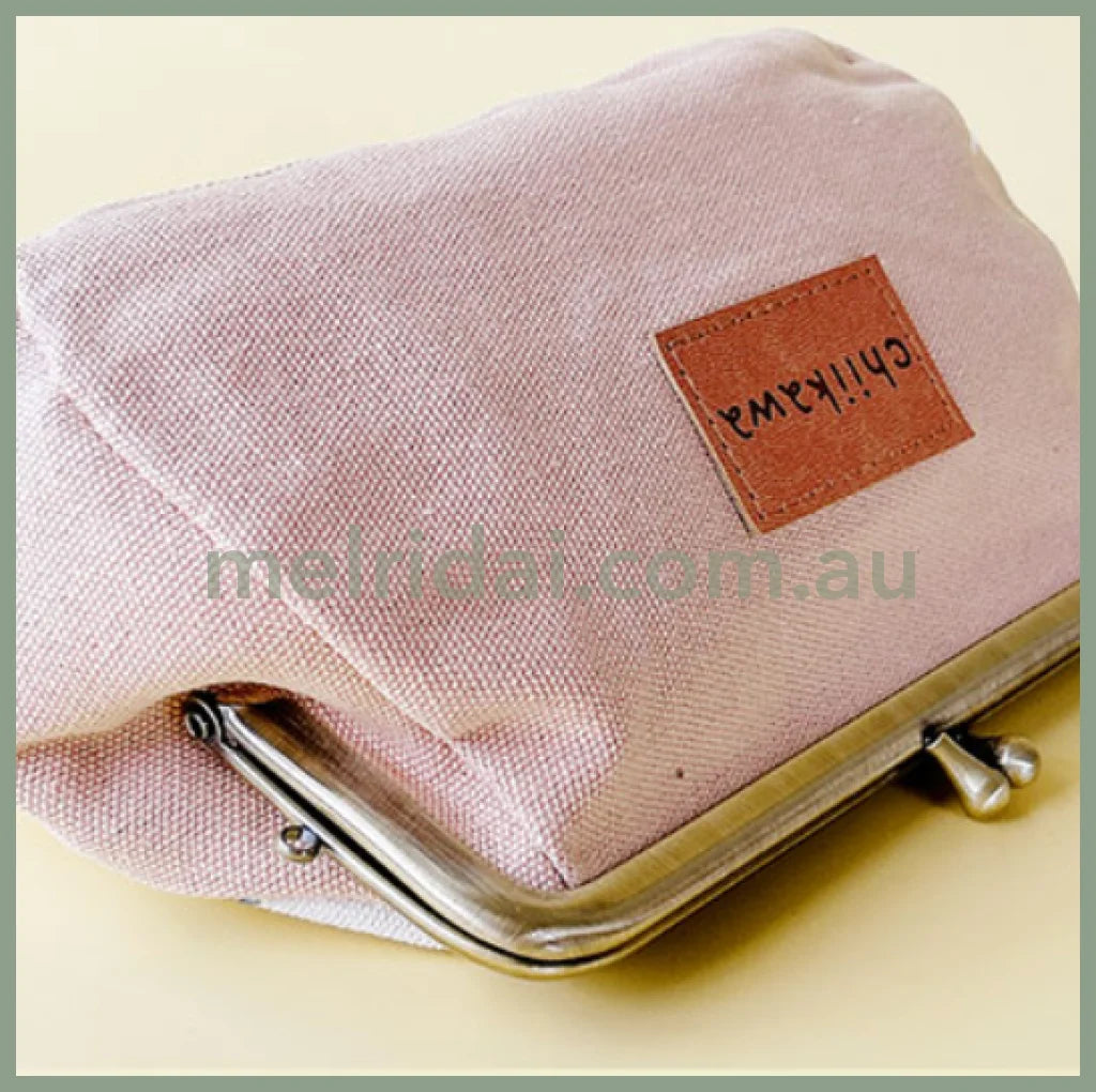 Chiikawa | Clasp Embroidery Multi Pouch 20Cm×14Cm×6Cm 吉伊卡哇 长款 刺绣多用口金包/零钱包/手拿包