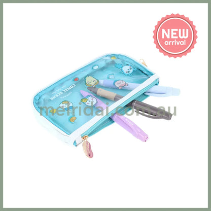 CHIIKAWA | Clear Flat Pencil Case H110 x W195 x D20mm (River Comic Scene Cider Fruit Punch)