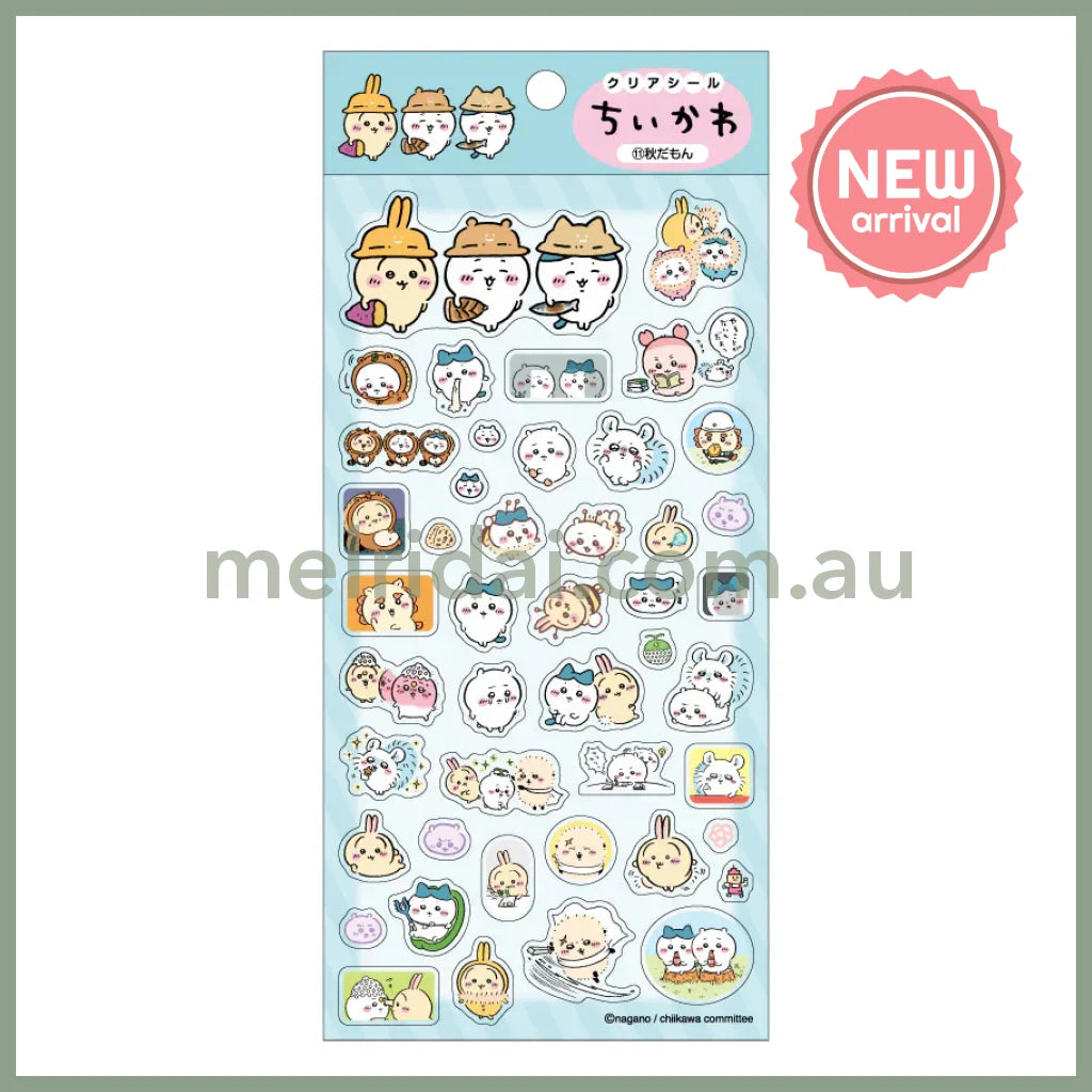 CHIIKAWA | Clear Sticker 175×90mm (It’s Autumn)